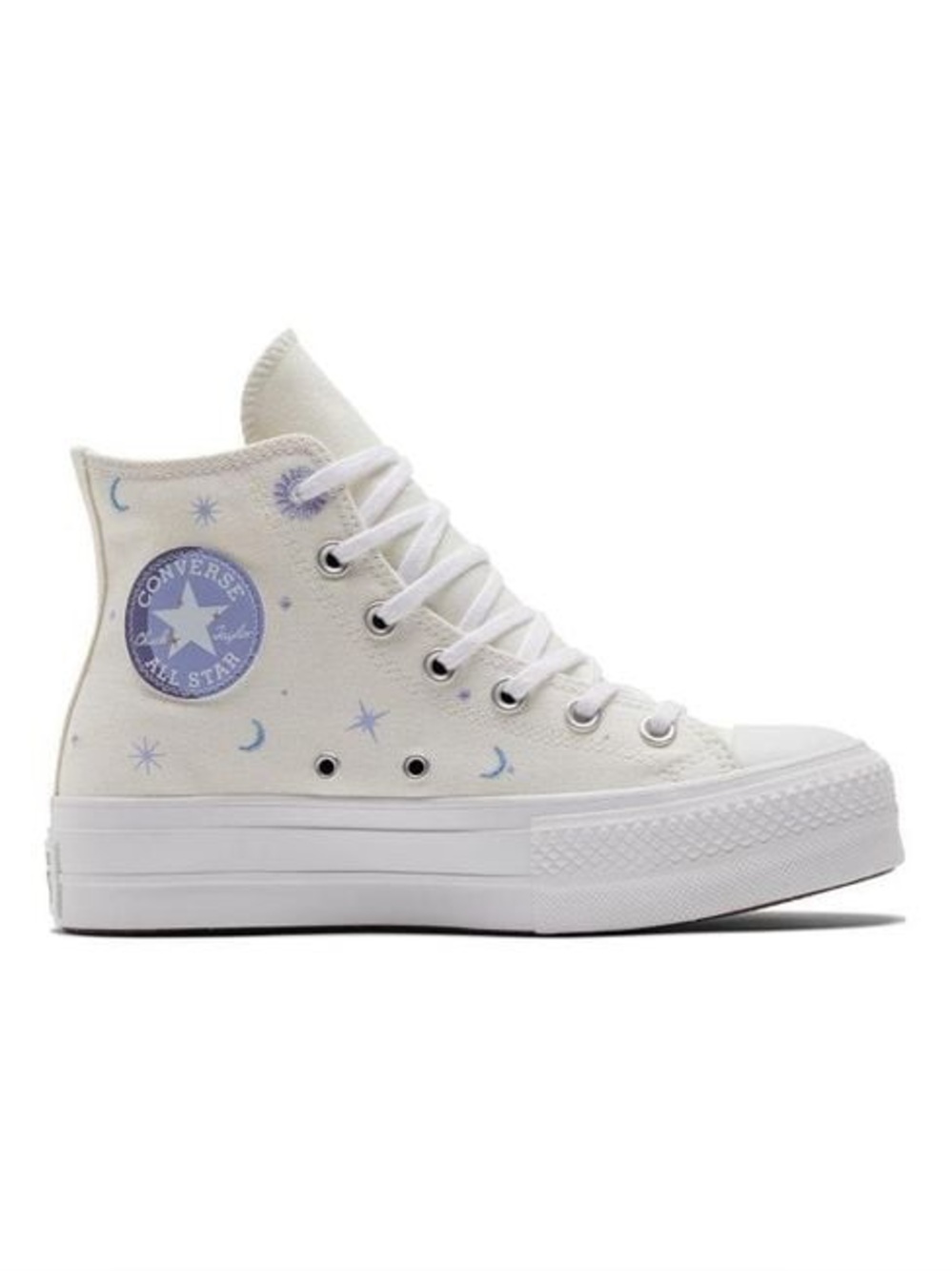 NEW Women's CONVERSE Platform Lift Moon Stars Energy Crystal Celestial Sneaker 8